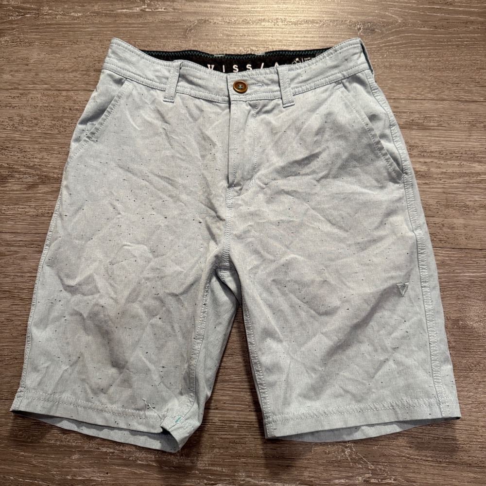 Vissla Board Shorts Mens 25 Blue Stretch Hybrid Summer Surf Swim Trunks Beach
